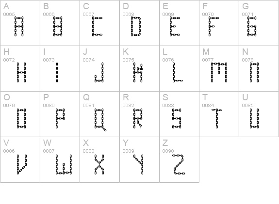 Chain Letter details - Free Fonts at FontZone.net