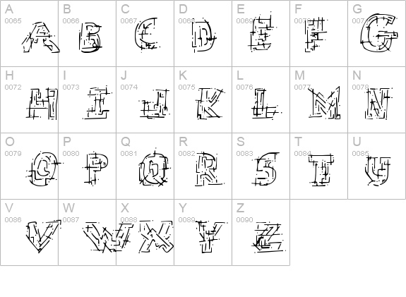 Chaotic Circuit details - Free Fonts at FontZone.net