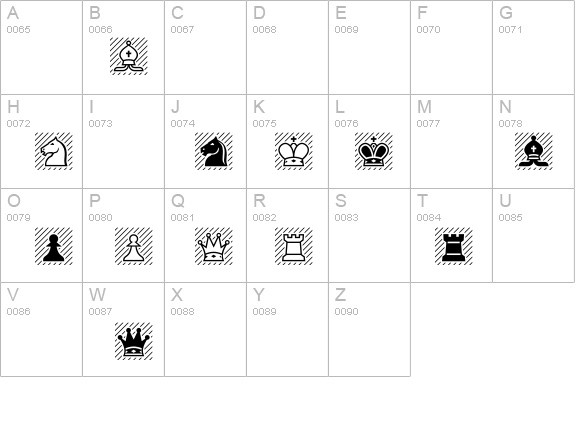 Chess Alpha details - Free Fonts at FontZone.net