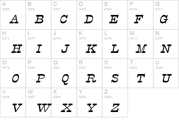 Circus-Extended Italic details - Free Fonts at FontZone.net