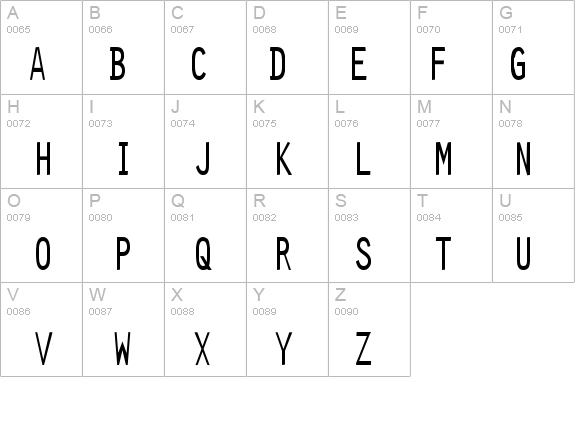Clean-Condensed Bold details - Free Fonts at FontZone.net
