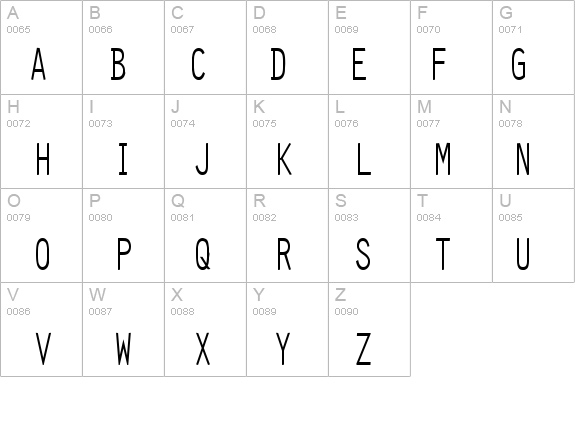 Clean-Condensed Normal details - Free Fonts at FontZone.net