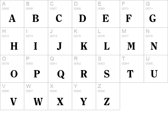Clearface-Heavy details - Free Fonts at FontZone.net