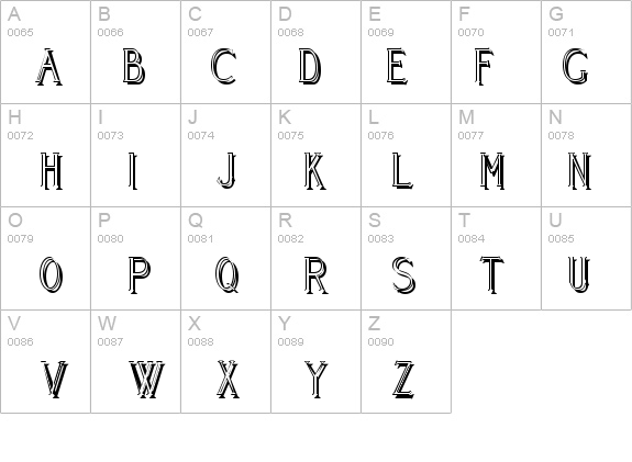 Cleaver's_Juvenia_Shadowed details - Free Fonts at FontZone.net