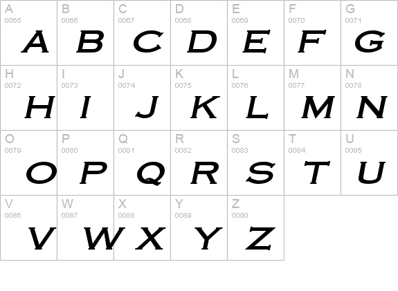 Cobalt-Extended Bold Italic details - Free Fonts at FontZone.net