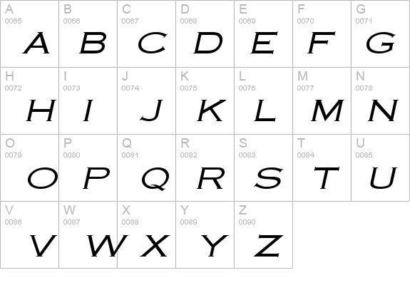 Cobalt-Extended Italic details - Free Fonts at FontZone.net