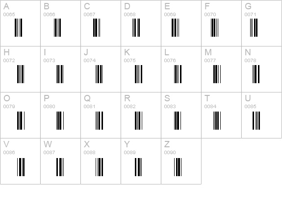 Code39Barcode.fog details - Free Fonts at FontZone.net