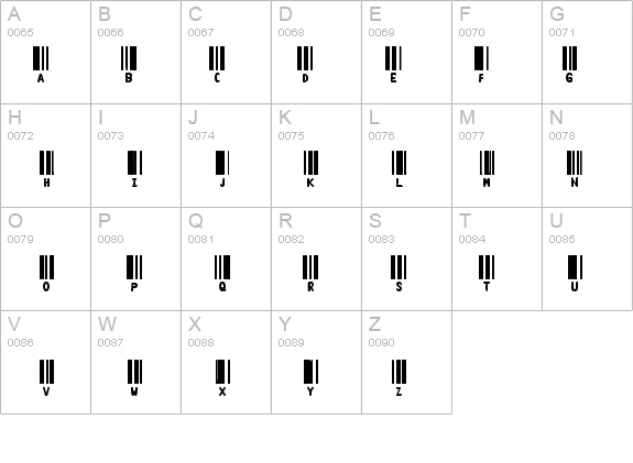 CODE3X details - Free Fonts at FontZone.net