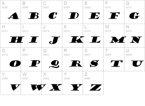 CoffeeSackExtended Italic details - Free Fonts at FontZone.net