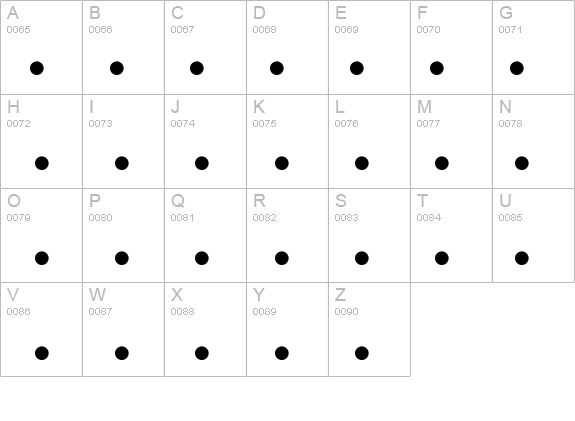 CommonBullets details - Free Fonts at FontZone.net