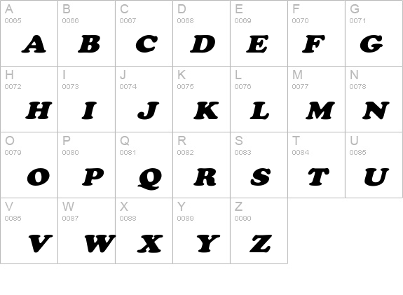 CooperExtObl-Heavy details - Free Fonts at FontZone.net