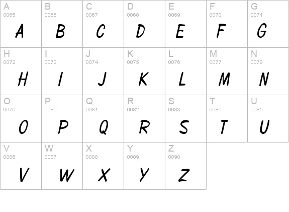 Copybook-Condensed Bold Italic details - Free Fonts at FontZone.net