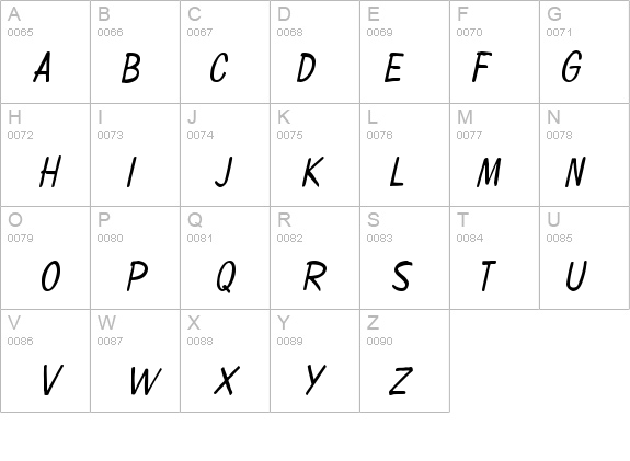 Copybook-Condensed Italic details - Free Fonts at FontZone.net