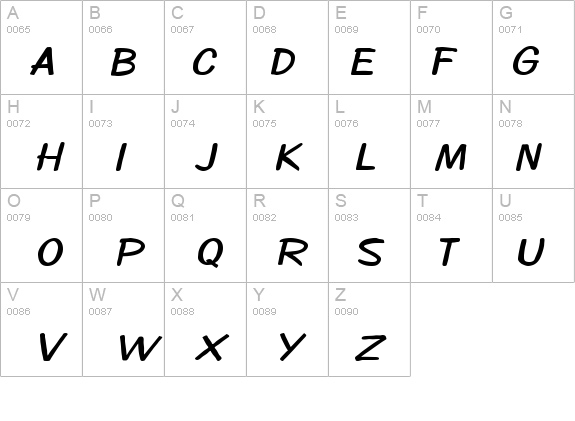 Copybook-Extended Bold Italic details - Free Fonts at FontZone.net