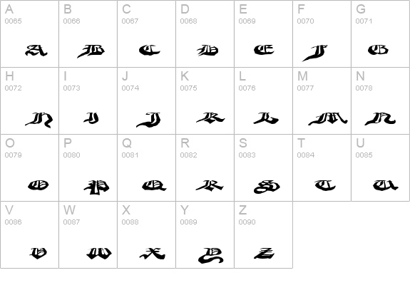 CrappyGothic details - Free Fonts at FontZone.net