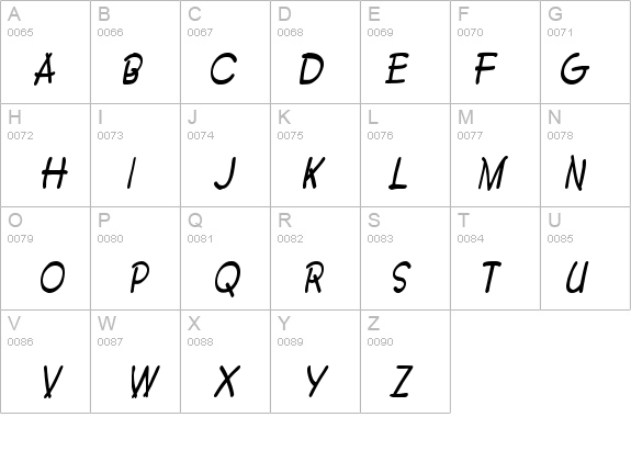 Crayon-Condensed Bold Italic details - Free Fonts at FontZone.net