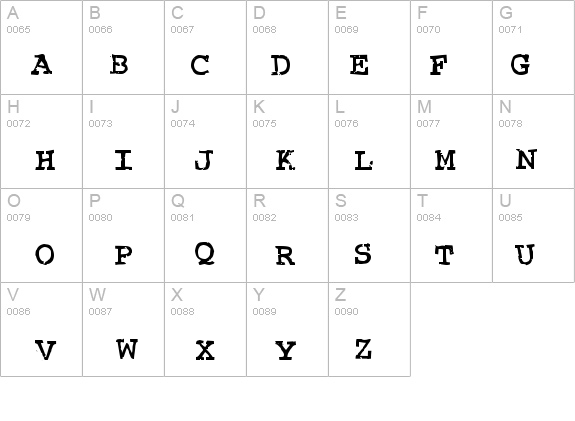Crud Regular details - Free Fonts at FontZone.net