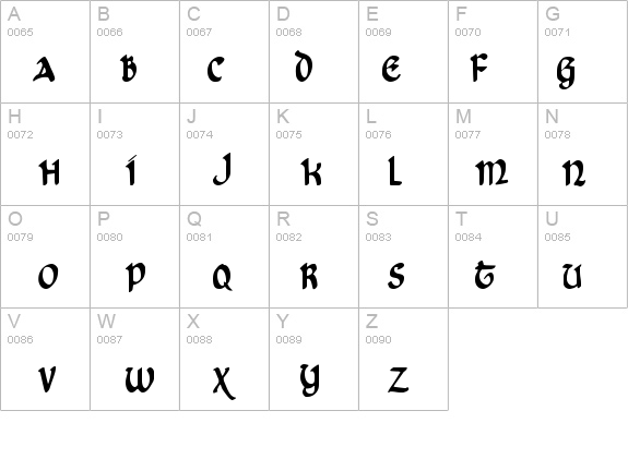 Cry Uncial Condensed details - Free Fonts at FontZone.net