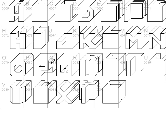 Cube details - Free Fonts at FontZone.net