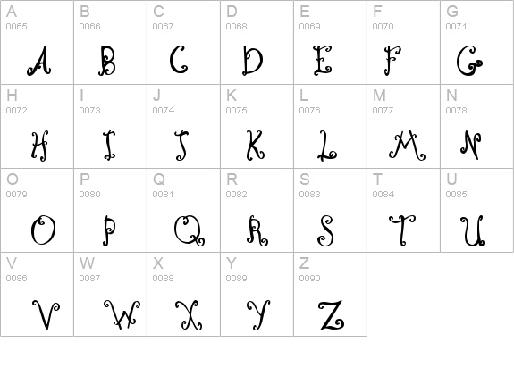 Curly Coryphaeus details - Free Fonts at FontZone.net