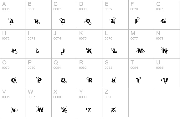 curly details - Free Fonts at FontZone.net
