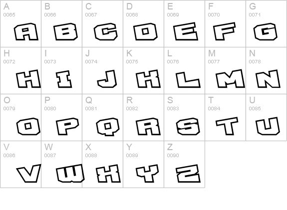 D3 Egoistism outline extra details - Free Fonts at FontZone.net