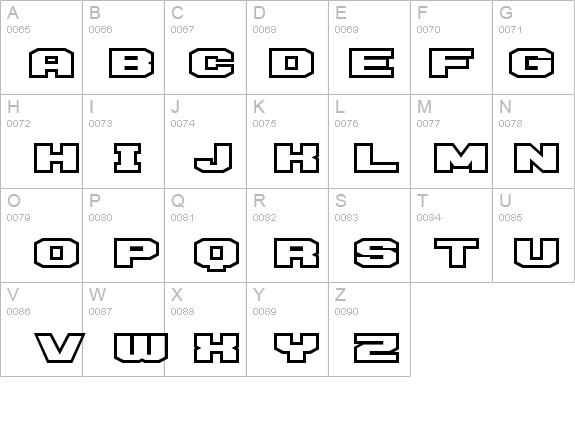 D3 Egoistism outline details - Free Fonts at FontZone.net