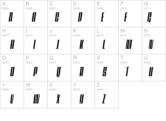 DaleysGothic-RegularItalic details - Free Fonts at FontZone.net