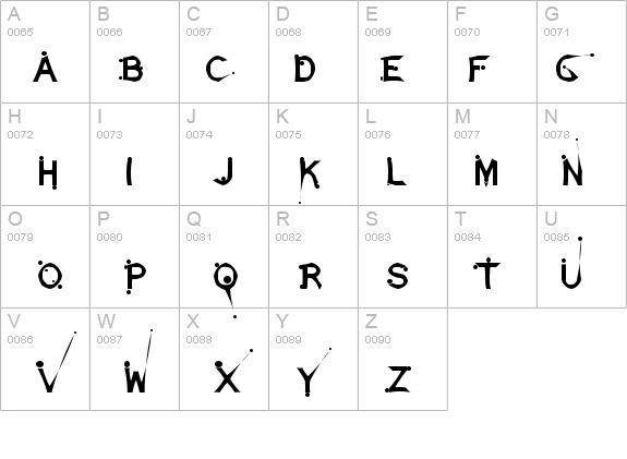 DamagedSataLightExtended details - Free Fonts at FontZone.net