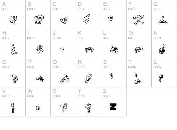 DammnedDingbats-Regular details - Free Fonts at FontZone.net
