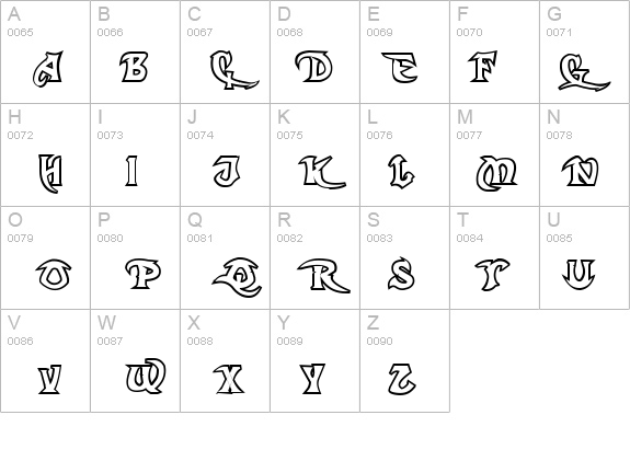 Dark Crystal Outline details - Free Fonts at FontZone.net