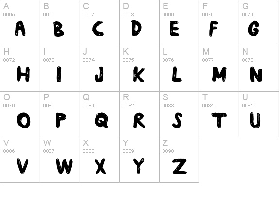 daub details - Free Fonts at FontZone.net