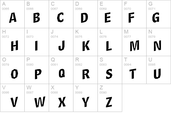 Delinquent Caps Skewd details - Free Fonts at FontZone.net