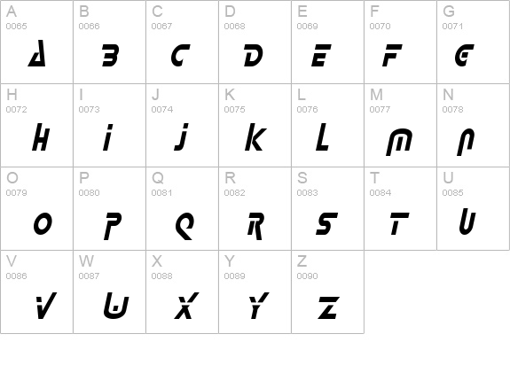 Delta-Condensed Italic details - Free Fonts at FontZone.net