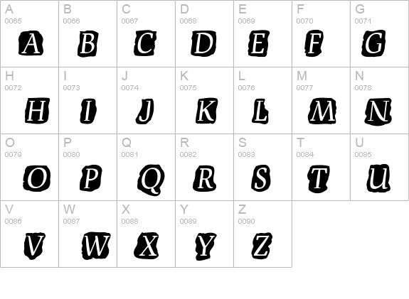 Devroye Extra details - Free Fonts at FontZone.net