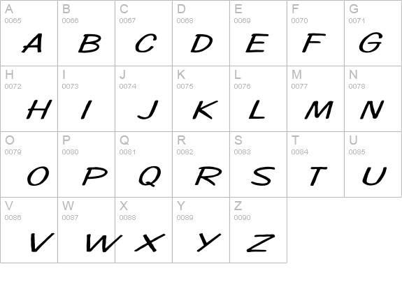 Diego1 Ex Italic details - Free Fonts at FontZone.net