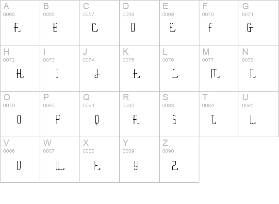 Digital Kauno fenotype details - Free Fonts at FontZone.net