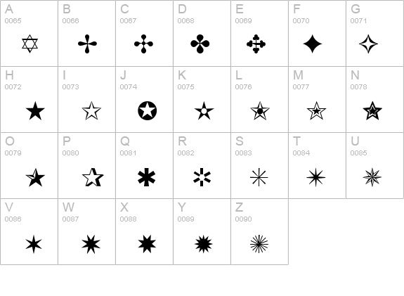Dingbats3 details - Free Fonts at FontZone.net