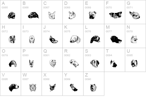 DoggyPrint AOE details - Free Fonts at FontZone.net