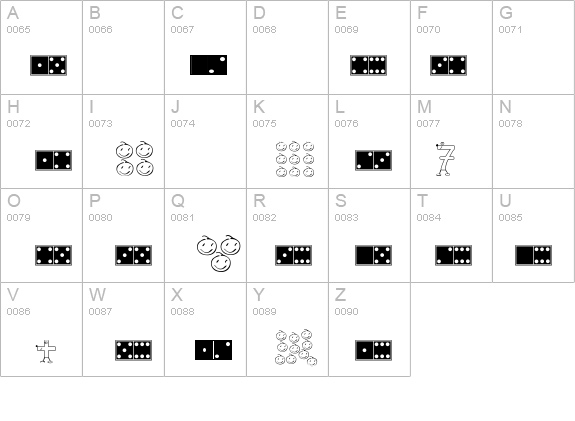 Domino details - Free Fonts at FontZone.net