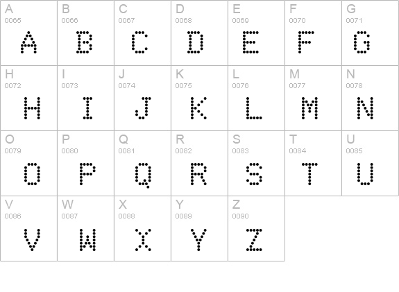 DotMatrix Regular details - Free Fonts at FontZone.net
