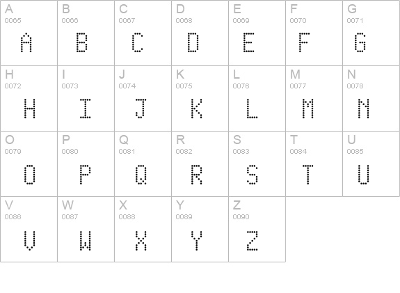 Dotmatrix details - Free Fonts at FontZone.net