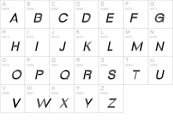 Downtown Italic details - Free Fonts at FontZone.net