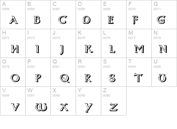 Dumbledor 1 Shadow details - Free Fonts at FontZone.net