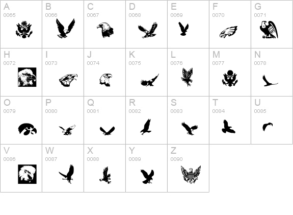 Eaglemania details - Free Fonts at FontZone.net