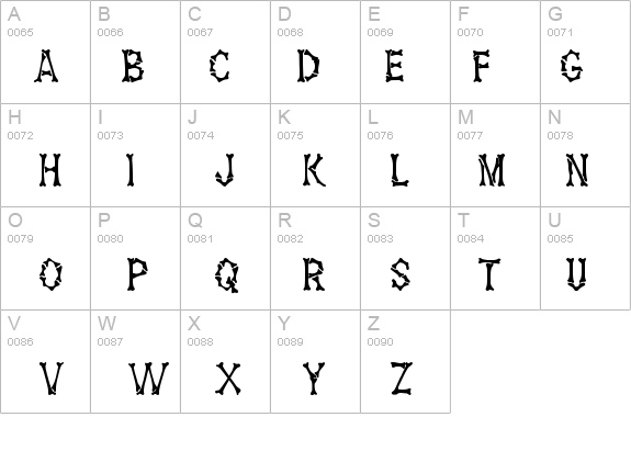 Eddy's Bones Normal details - Free Fonts at FontZone.net
