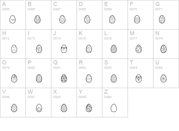 Egg Hunt BTN details - Free Fonts at FontZone.net