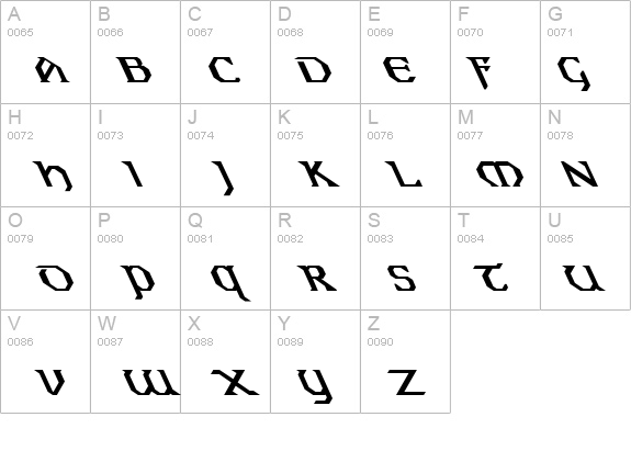 Eire Extreme Lefty Bold details - Free Fonts at FontZone.net