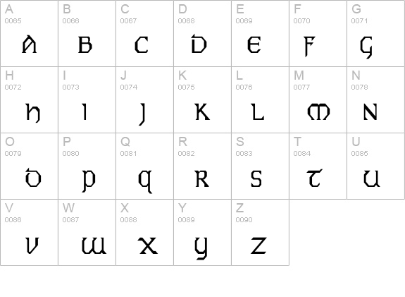 Eire Th details - Free Fonts at FontZone.net