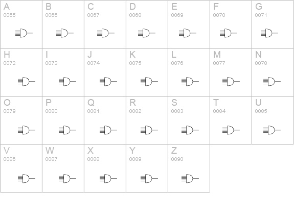 Electronics details - Free Fonts at FontZone.net